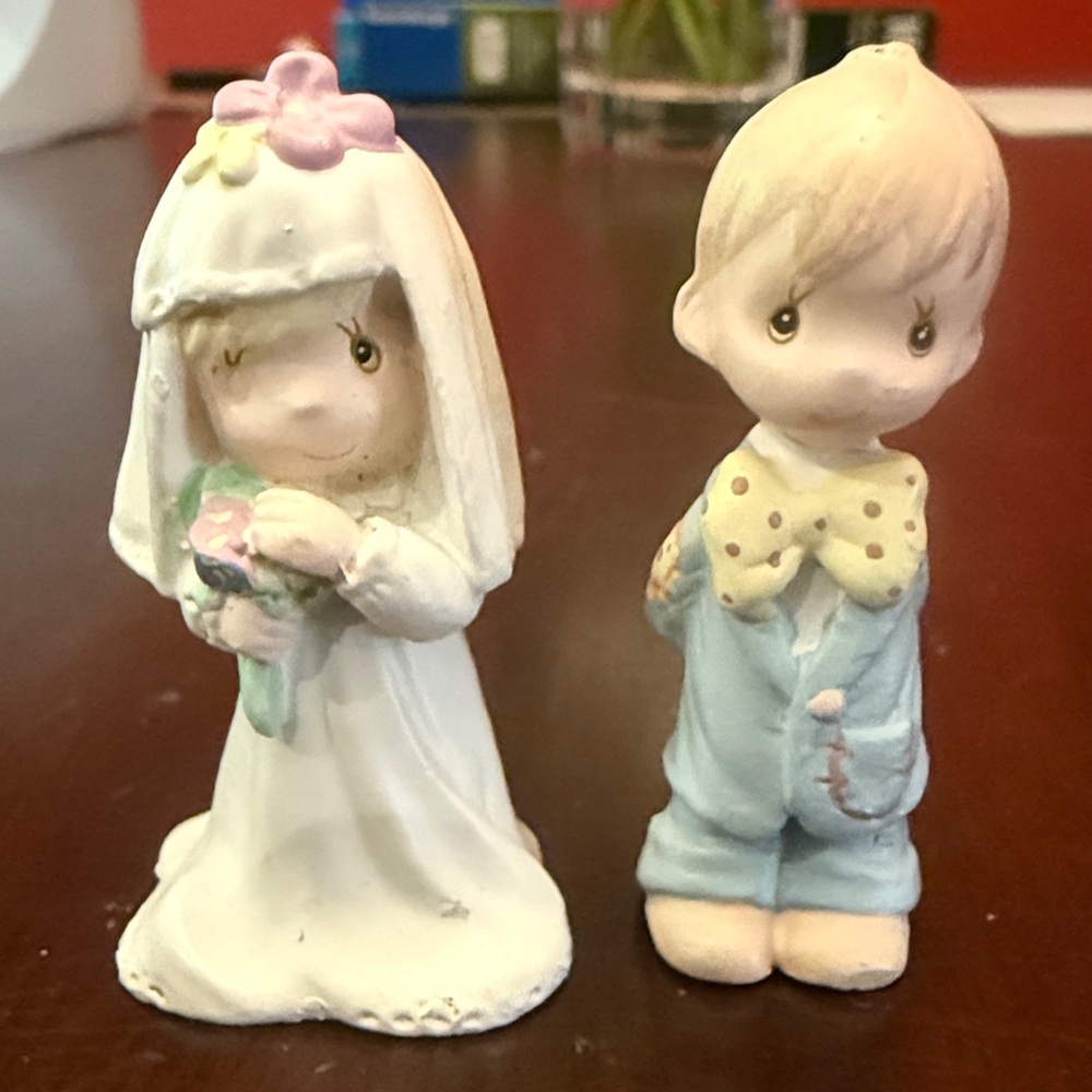 Precious Moments Bride and Groom Figurines